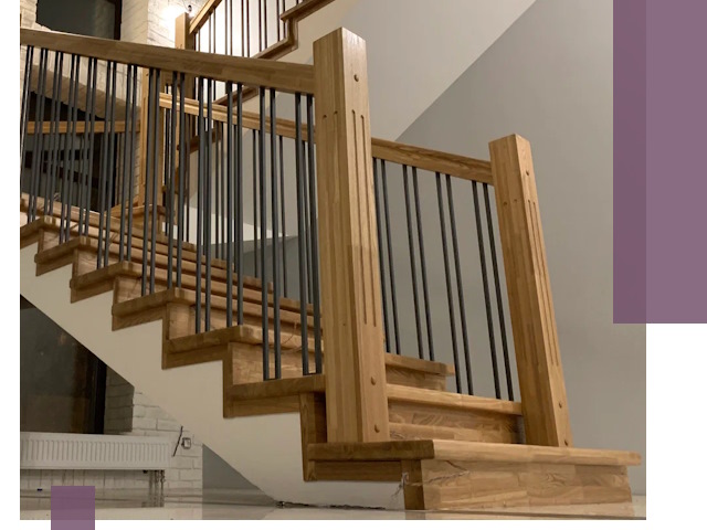 Реставрация деревянных и металлических лестниц в Чернушке