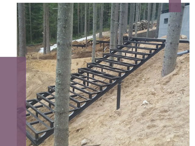 Монтаж металлических лестниц в Чернушке от 13457 руб. 