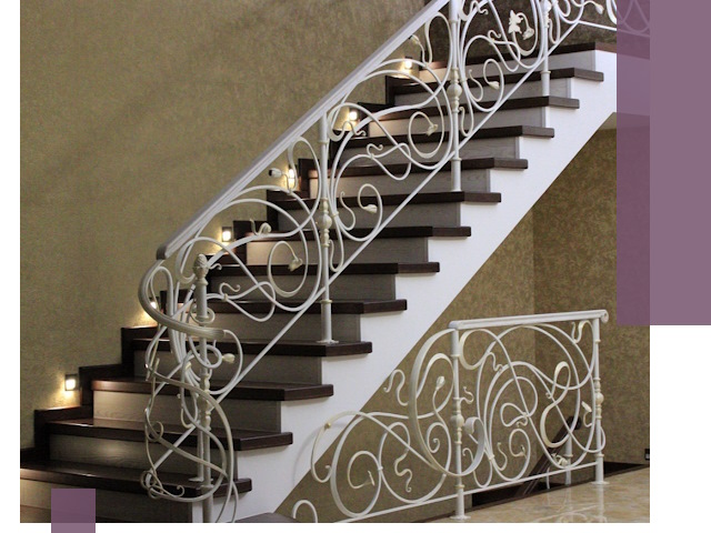 Кованые лестницы под ключ в Чернушке — изготовление и монтаж