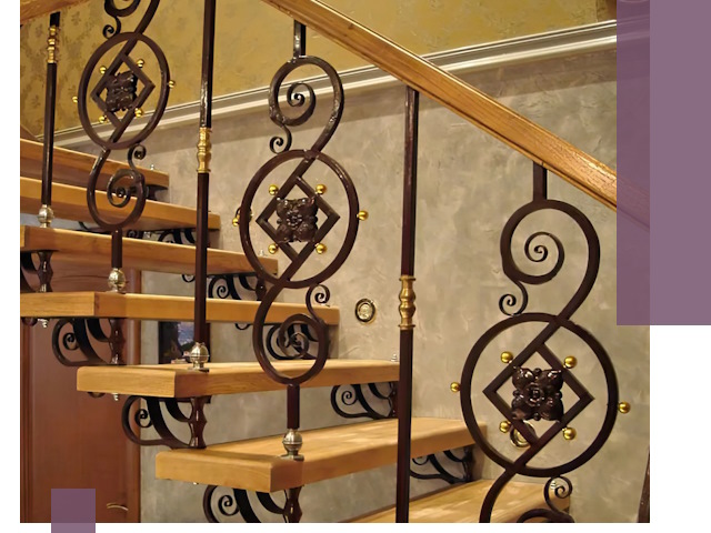 Изготовление кованых лестниц под ключ в Чернушке