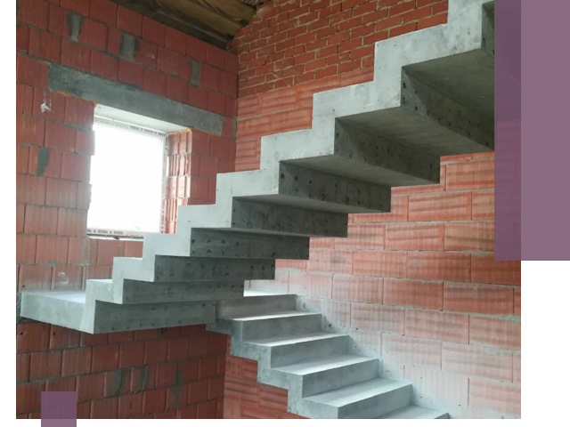 Бетонные лестницы под ключ в Чернушке: монтаж, демонтаж, ремонт