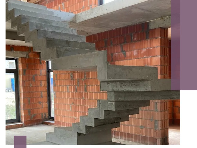 Изготовление бетонных лестниц под ключ в Чернушке