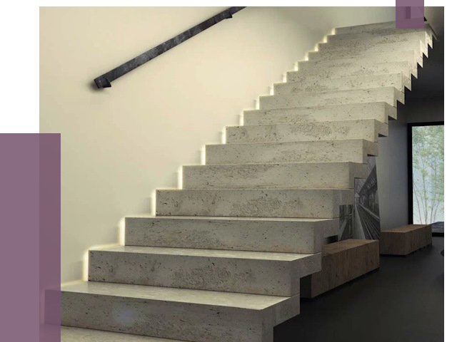 Облицовка бетонных лестниц в Чернушке от 4570 руб/м2 
