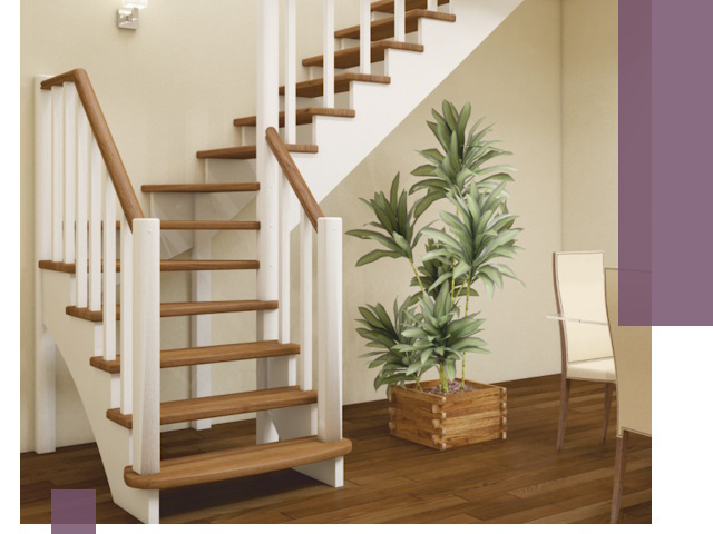 Г-образные лестницы под ключ в Чернушке — изготовление и монтаж