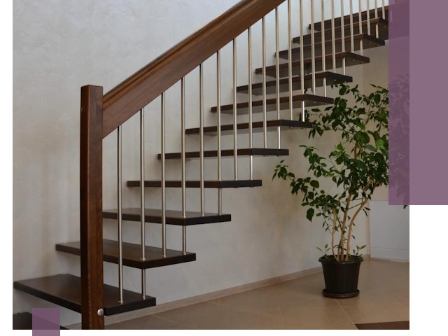 Лестницы на больцах под ключ в Чернушке – изготовление и монтаж