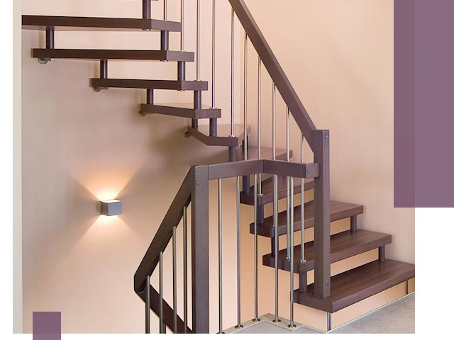 Изготовление лестниц на больцах в Чернушке под ключ