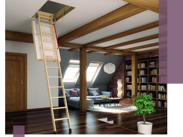 Чердачные лестницы под ключ в Чернушке: изготовление и монтаж