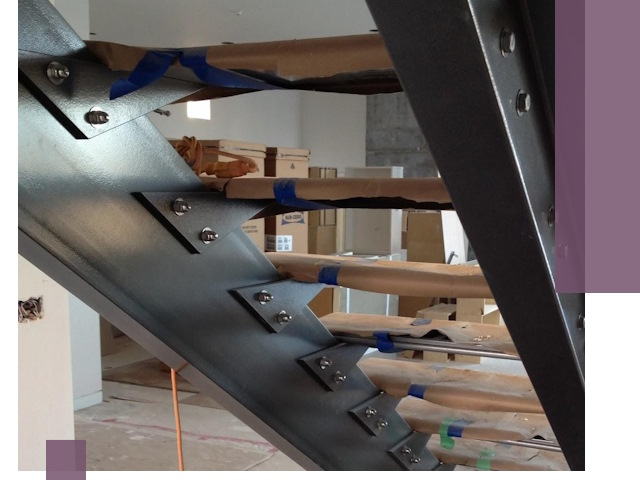 Усиление лестничных конструкций и усиление опор в Чернушке