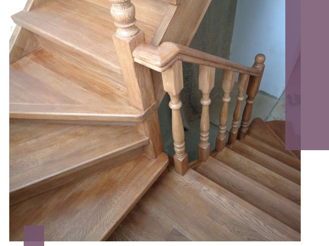 Дубовые лестницы под ключ в Чернушке: изготовление и монтаж