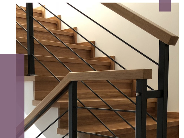 Обшивка металлической лестницы деревом в Чернушке от 4316 руб. 