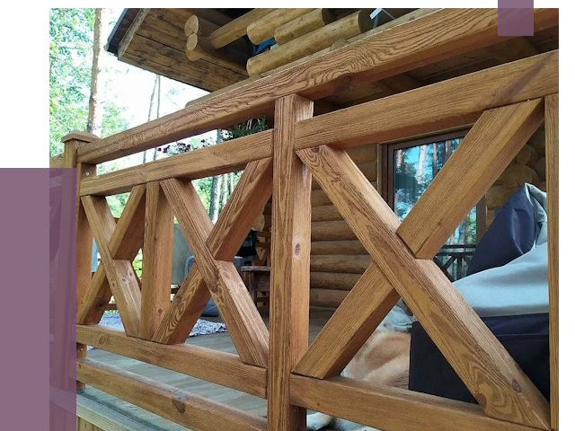 Деревянные перила под ключ в Чернушке от 7617 руб. 