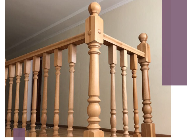 Деревянные перила на заказ в Чернушке: монтаж и изготовление