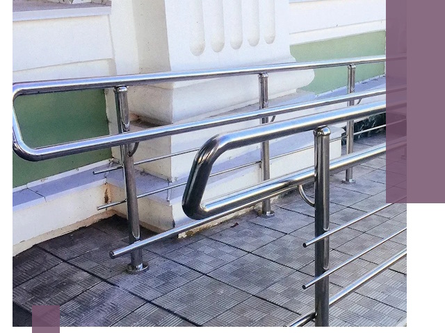 Ограждения пандусов из металла и нержавейки в Чернушке