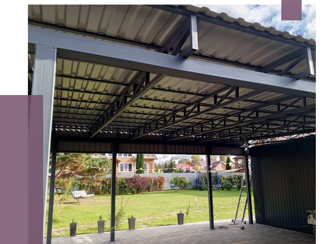 Монтаж навесов в Чернушке от 7312 руб. — установка навеса | ПРОЛЁТ-Чрш