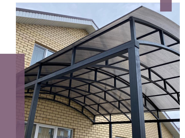 Монтаж козырьков в Чернушке от 11426 руб. | ПРОЛЁТ-Чрш