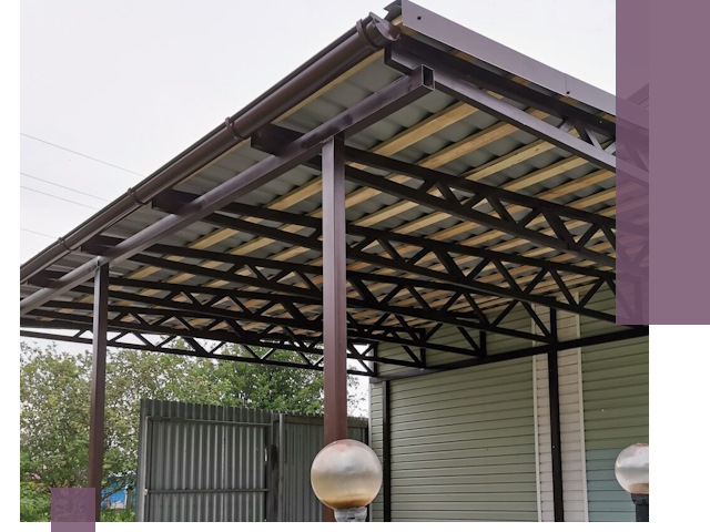 Навесы под ключ в Чернушке: изготовление, монтаж и гарантия