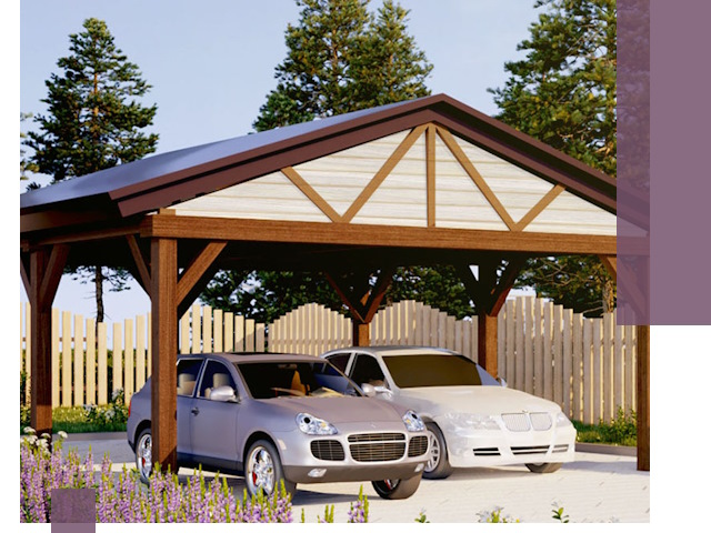 Навесы для автомобиля в Чернушке — изготовление и монтаж