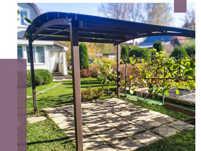 Навесы для дачи в Чернушке от 12644 руб. под ключ — ПРОЛЁТ-Чрш