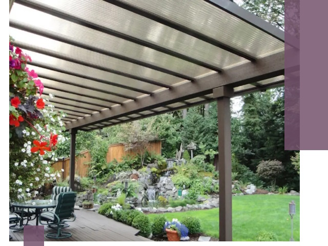 Навесы из поликарбоната под ключ в Чернушке быстро и надёжно