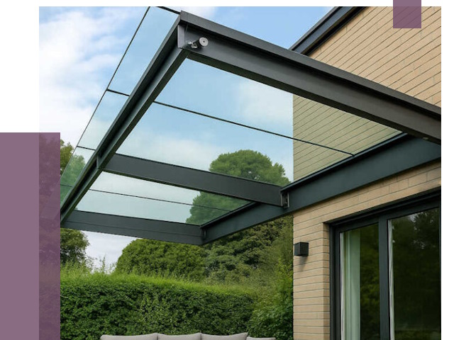 Стеклянные навесы и козырьки в Чернушке от 12187 руб.