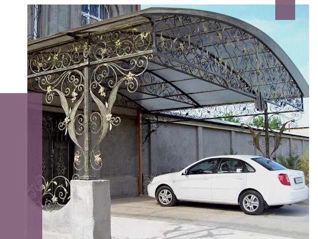 Кованые навесы в Чернушке от 14472 руб. | ПРОЛЁТ-Чрш