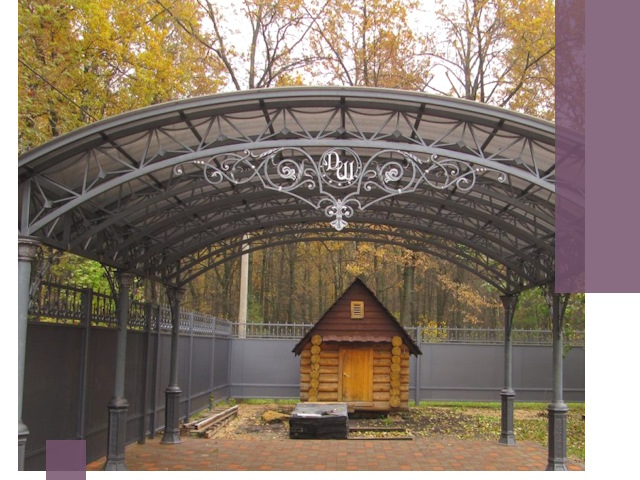 Кованые навесы премиум-класса под заказ в Чернушке