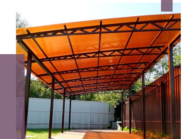 Односкатные навесы под ключ в Чернушке от 13050 руб. 