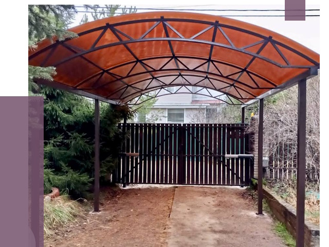 Арочные навесы в Чернушке от 12644 руб. — изготовление и монтаж | ПРОЛЁТ-Чрш