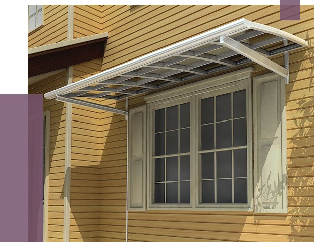 Козырьки над окнами в Чернушке от 7566 руб. — монтаж, покупки | ПРОЛЁТ-Чрш