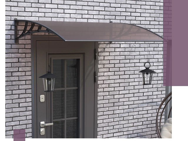 Недорогие козырьки и навесы под ключ в Чернушке