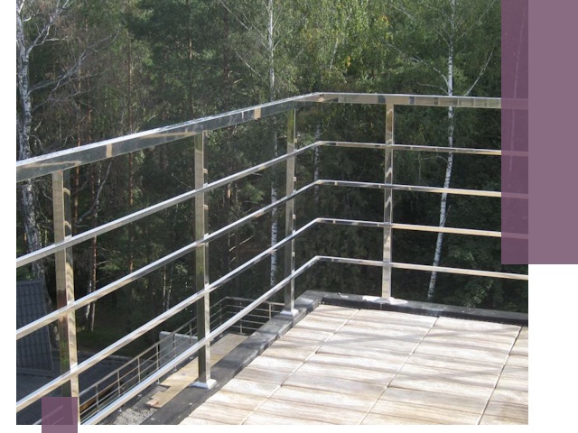 Парапеты из нержавеющей стали в Чернушке — изготовление и монтаж