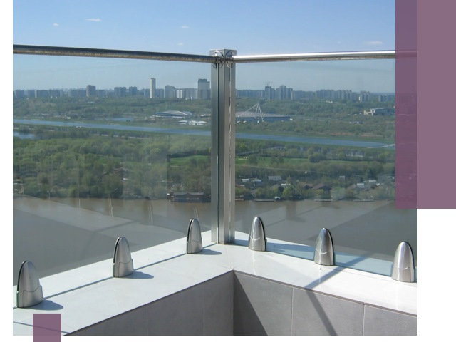 Стеклянные парапеты премиум класса в Чернушке для домов и бизнесов