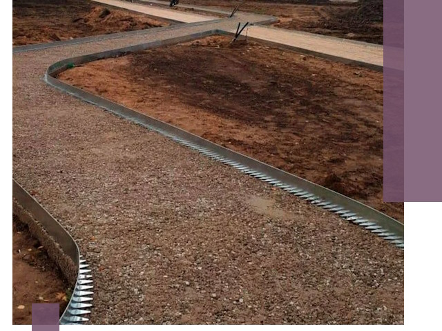 Металлические бордюры под ключ в Чернушке — изготовление и монтаж