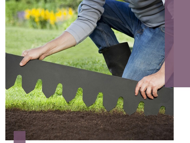 Металлические бордюры для газона в Чернушке — изготовление и монтаж